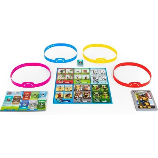 Gissa huvudet Paw Patrol, brädspel, pannband och gåtor, fransk version, barnspel för 4-åringar