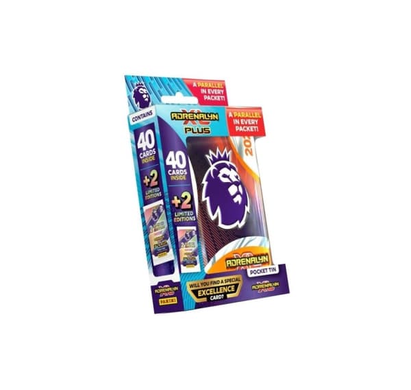 Panini fotbollskort Adrenalyn XL Plus Premier League 2025 Mini Can