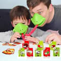 Miniatyrbild 4 av 4: OBOSOE Frog Battle Blowing Game - 2 spelare tunga utmaning mask leksak för barn och familj roligt