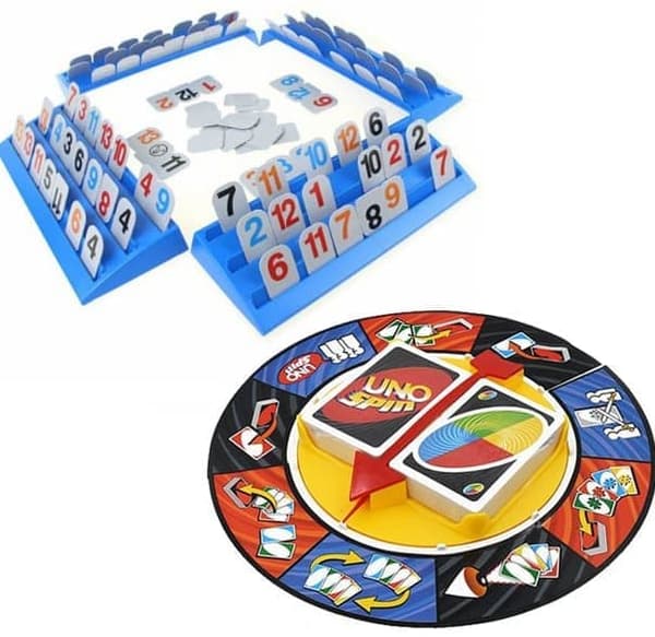 Uno Spin + Rummikub sampak