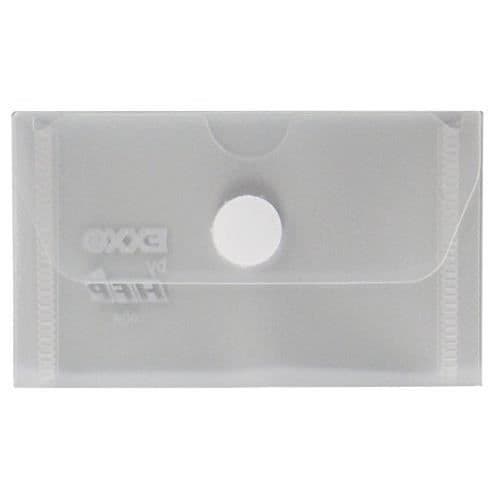 HFP exxo by visitkortsficka med kardborrestängning, 10 st 105 x 63 mm Transparent - 90661