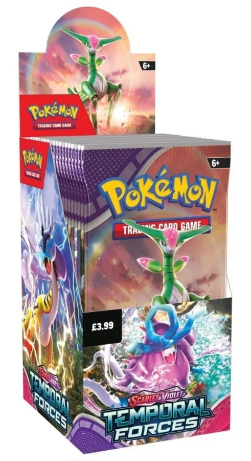 Pokemon Booster Box Half-size Temporal Forces 18 paket
