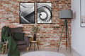 Miniatyrbild 2 av 3: TAVELPOSTERS I RAM 53x73cm Diptyk Set med 2 tavlor Spiraltrappa P1717