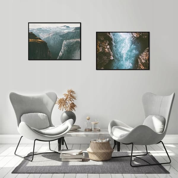 KEHYSJULISTEITA 53x73cm Diptyykki 2 kuvan setti Top Level P1239