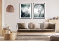 Miniatyrbild 3 av 3: TAVELPOSTERS I RAM 53x73cm Diptyk Set med 2 tavlor Maskrosor Boho P2073