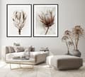 Pikkukuva 2 / 3: KEHYSJULISTEITA 53x73cm Diptyykki 2 kuvan setti Boho Flowers P2080