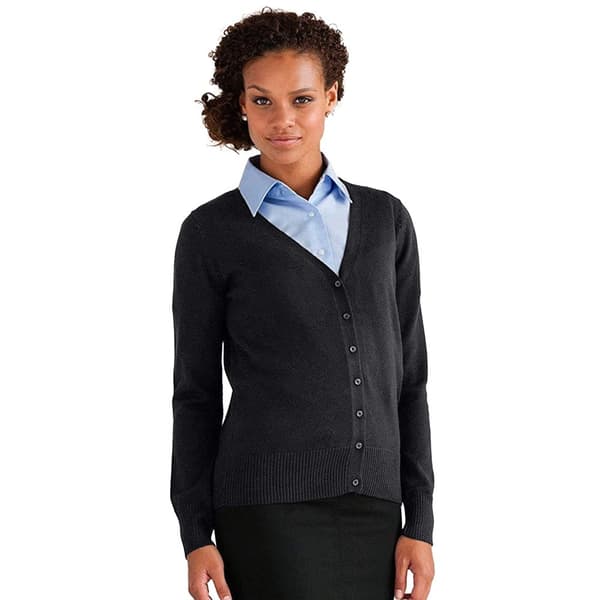 Russell Collection Ladies/Womens stickad kofta med V-ringning