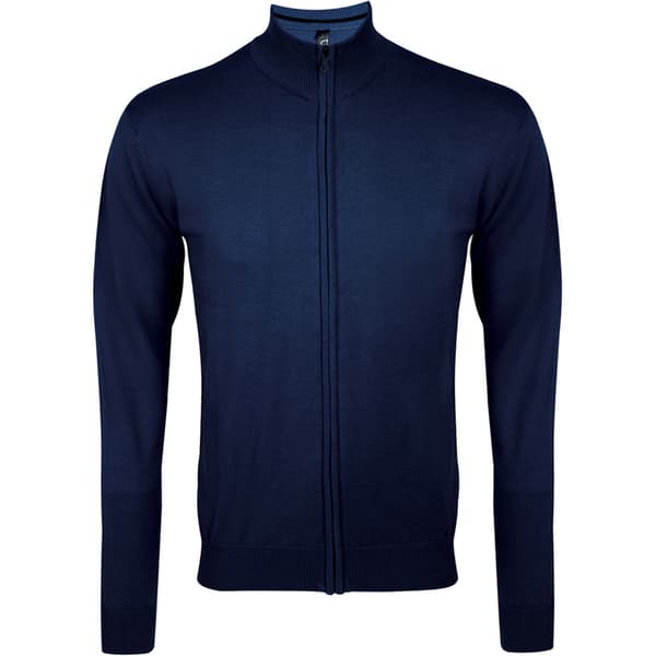 SOLS Gordon Cardigan med hel dragkedja för män Navy XXL