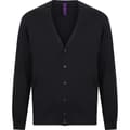 Miniatyrbilde 5 av 5: Henbury Mens V Neck Button Fine Knit Cardigan
