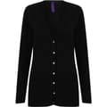 Pikkukuva 2 / 5: Henbury Ladies/Womens V-Neck Button Fine Knit Cardigan