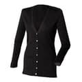 Pikkukuva 1 / 5: Henbury Ladies/Womens V-Neck Button Fine Knit Cardigan