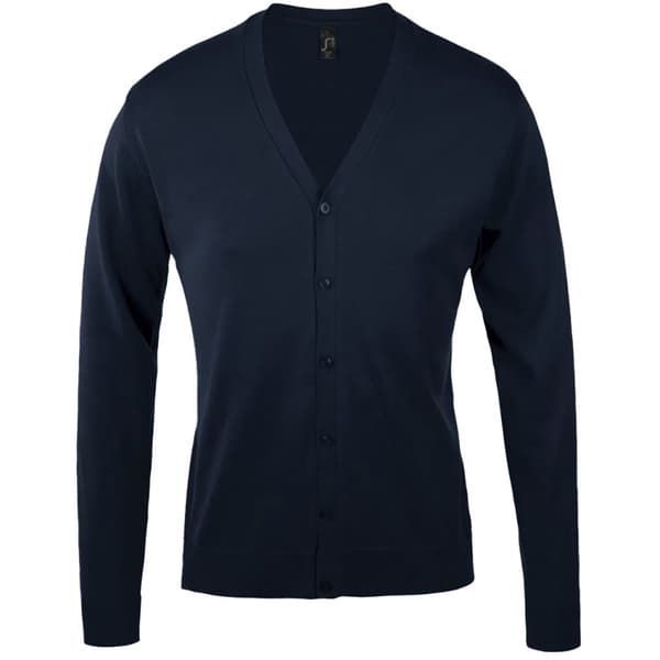 SOLS Mens Golden V Neck Cardigan Navy 3XL
