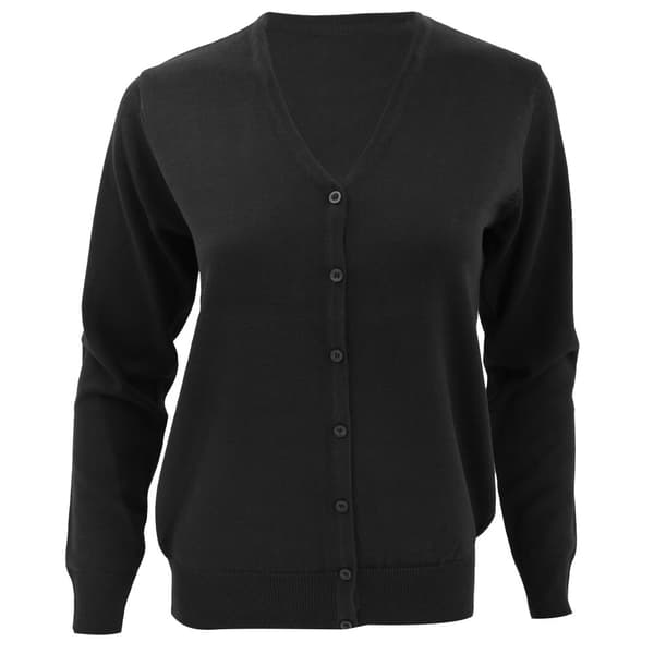 Kustom Kit Kvinnor med V-ringad kofta / Stickat för damer Black 20