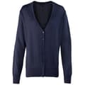 Pikkukuva 1 / 2: Premier Womens/Ladies Button Through Long Sleeve V-neck Knitted Cardigan