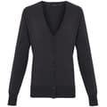 Miniatyrbilde 1 av 2: Premier Womens/Ladies Button Through Long Sleeve V-neck Knitted Cardigan