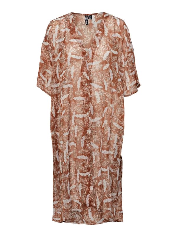 Pieces - pcVertrud Kaftan Beige - Coconut Shell One Size
