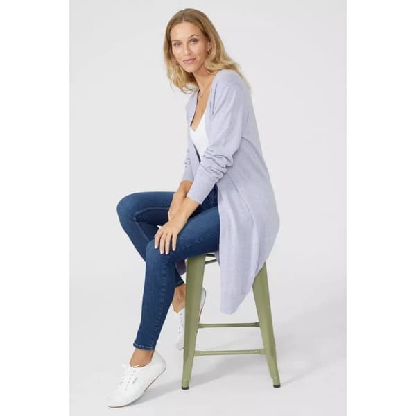 Mantaray Kvinnor/Ladies Moss Stitch Longline Cardigan