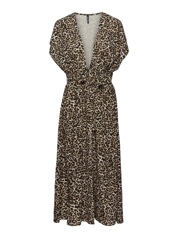 Pieces - pcGlinda Long Kimono Leopard One Size