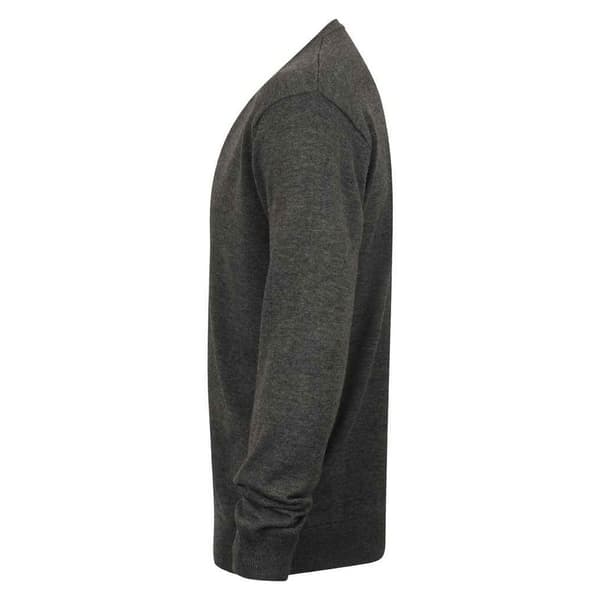 Henbury Cardigan med V-ringad hals i bomull och akryl för män