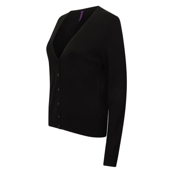 Henbury Womens/Ladies Lightweight V Neck Cardigan