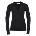 Miniatyrbillede 1 af 3: Russell Collection Womens/Ladies Deep V Cardigan