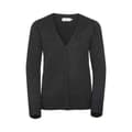 Miniatyrbillede 1 af 3: Russell Collection Womens/Ladies Knitted V Neck Cardigan