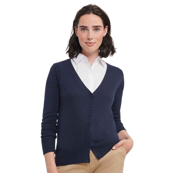 Russell Collection Womens/Ladies Knitted V Neck Cardigan