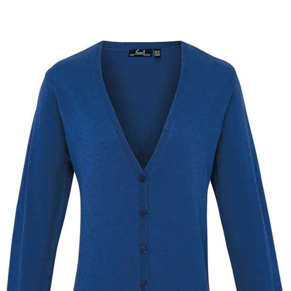 Premier Womens/Ladies Cotton Acrylic V Neck Cardigan