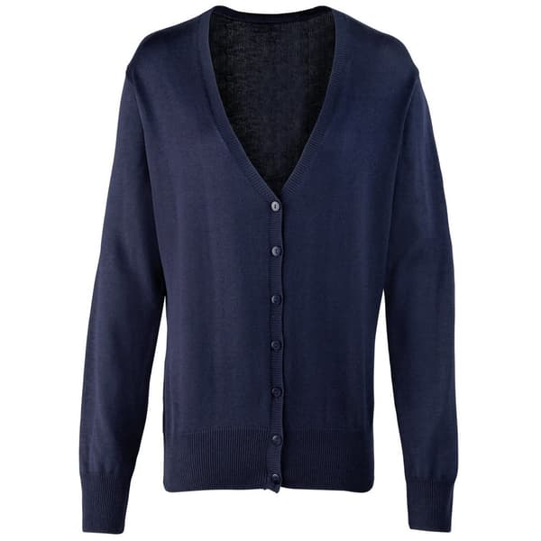 Premier Womens/Ladies Cotton Acrylic V Neck Cardigan