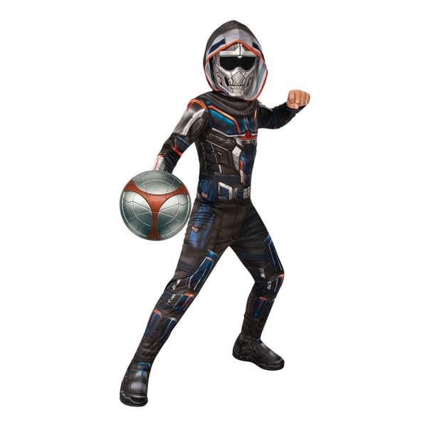 Black Widow Childrens/Kids Taskmaster Costume Black/Silver S