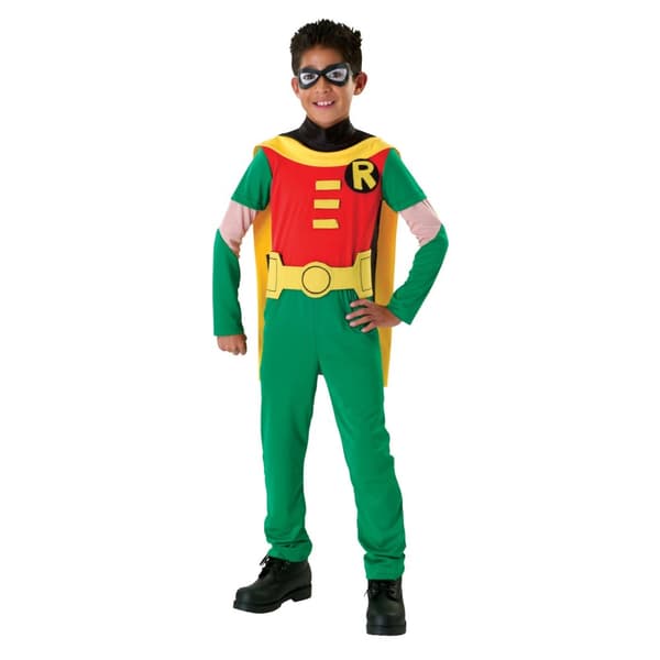 Teen Titans Childrens/Kids Robin Costume Green/Yellow/Red M