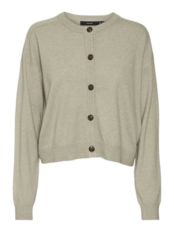 Vero Moda - vmFantastic LS O-neck Cardigan Beige L