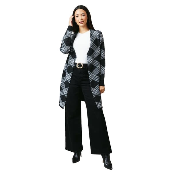 Principles Womens/Ladies Checked Edge To Edge Longline Cardigan