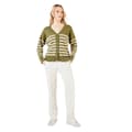 Miniatyrbillede 3 af 3: Principles Womens/Ladies Striped Eyelash Knit Cardigan