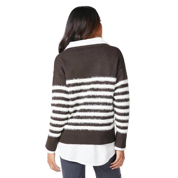 Principles Womens/Ladies Striped Eyelash Knit Cardigan
