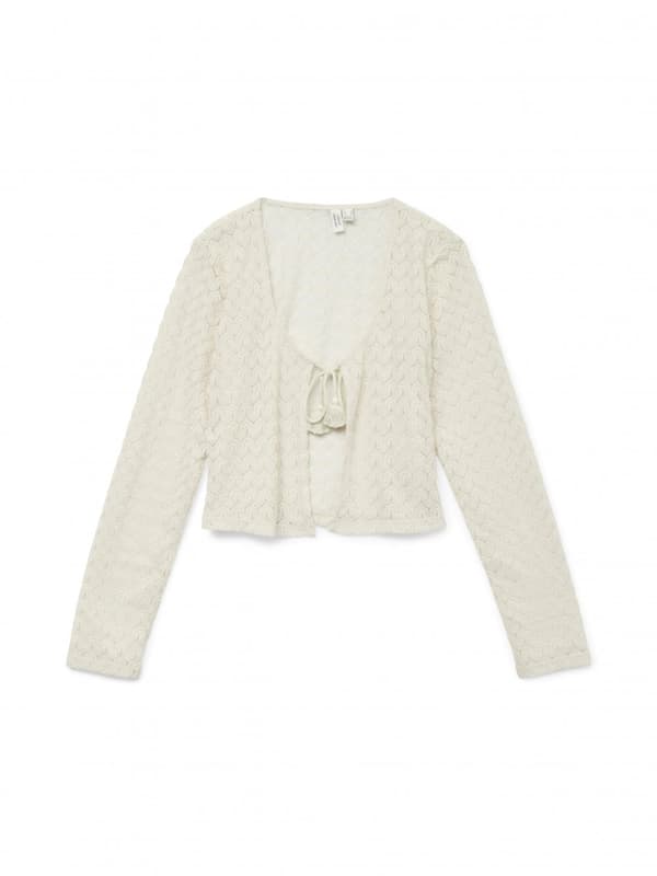 Vero Moda - vmDevelyn LS Tie Cardigan Beige XS