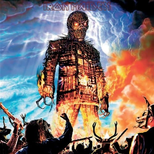 Iron Maiden Greetings Card: Wicker Man