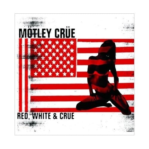 Motley Crue Greetings Card: Red & White