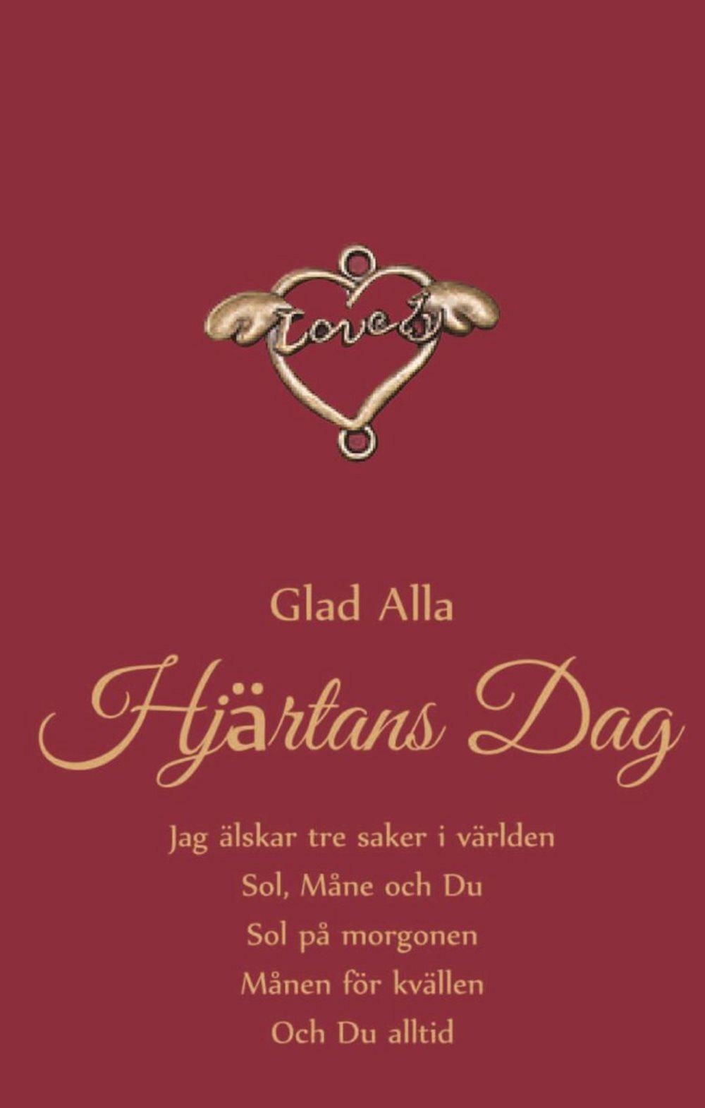 Gratulationskort till Alla hjärtans dag