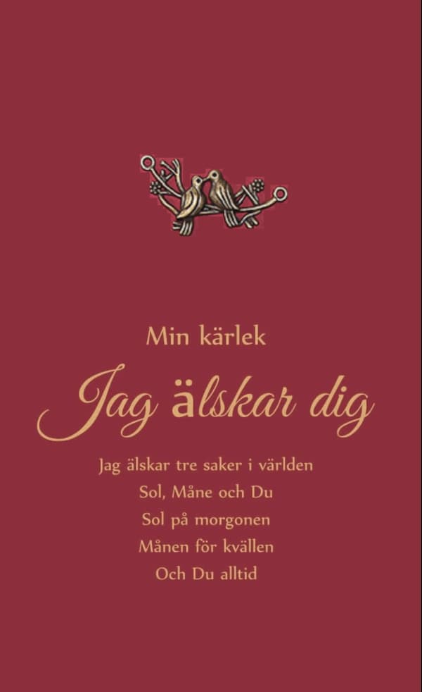 Gratulationskort till Alla hjärtans dagskort ( Paket om 2)