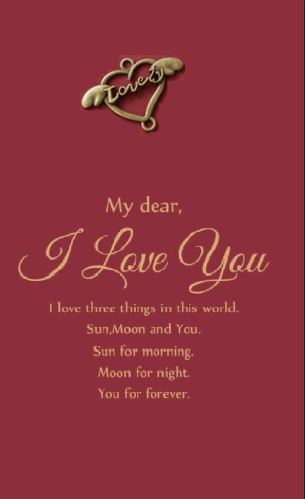 Valentines Day - Greeting card for I Love You ( PACK of 2)