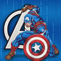 Miniatyrbild 2 av 2: Crystal Art diamantkort - Captain America - 18 x 18 cm