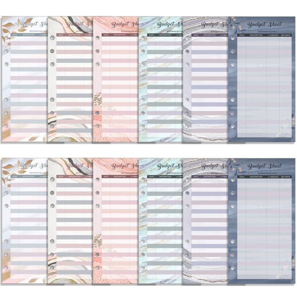 INF Budgetsystem med kuvert i guldfolie (12-pack)
