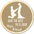 Miniatyrbillede 1 af 4: TAK FOR GÆSTERNE TIL BRYLLUPET, bryllupsmagnet MK10