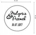 Miniatyrbillede 3 af 4: TAK FOR GÆSTERNE BRYLLUP, bryllupsreception MAGNET MK8