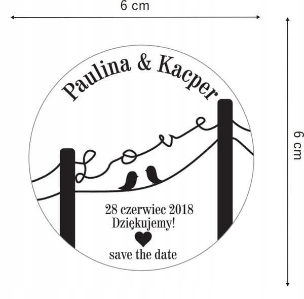 TAK FOR GÆSTERNE BRYLLUP, bryllupsreception MAGNET MK7