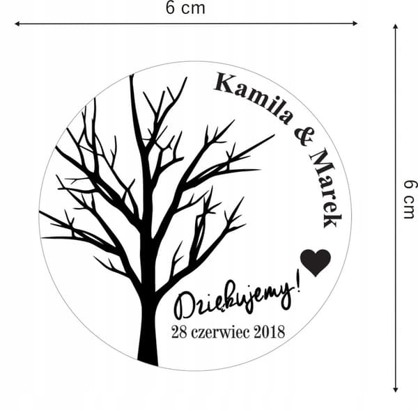 TAK FOR GÆSTERNE BRYLLUP, bryllupsreception MAGNET MK4