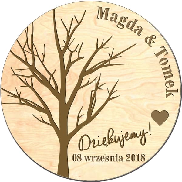 TAK FOR GÆSTERNE BRYLLUP, bryllupsreception MAGNET MK4