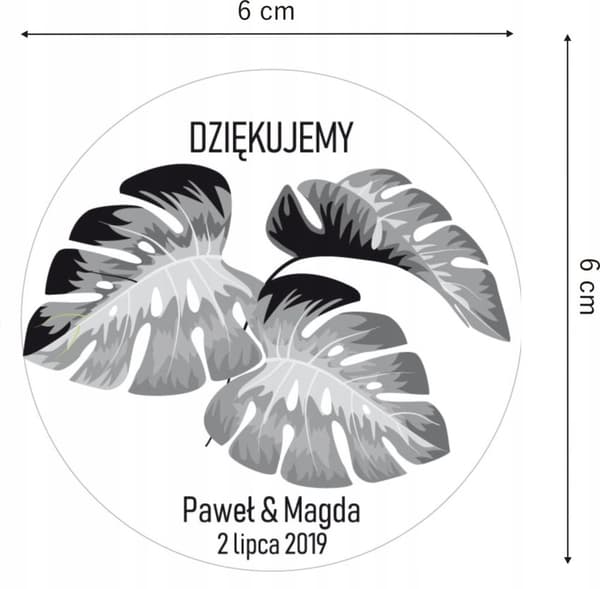 TAK FOR GÆSTERNE BRYLLUPSDÅB MAGNET MK23