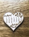 Miniatyrbillede 3 af 3: TAK FOR GÆSTERNE Bryllupsdåb, HJERTEMAGNET